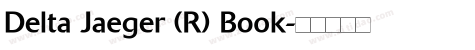 Delta Jaeger (R) Book字体转换
